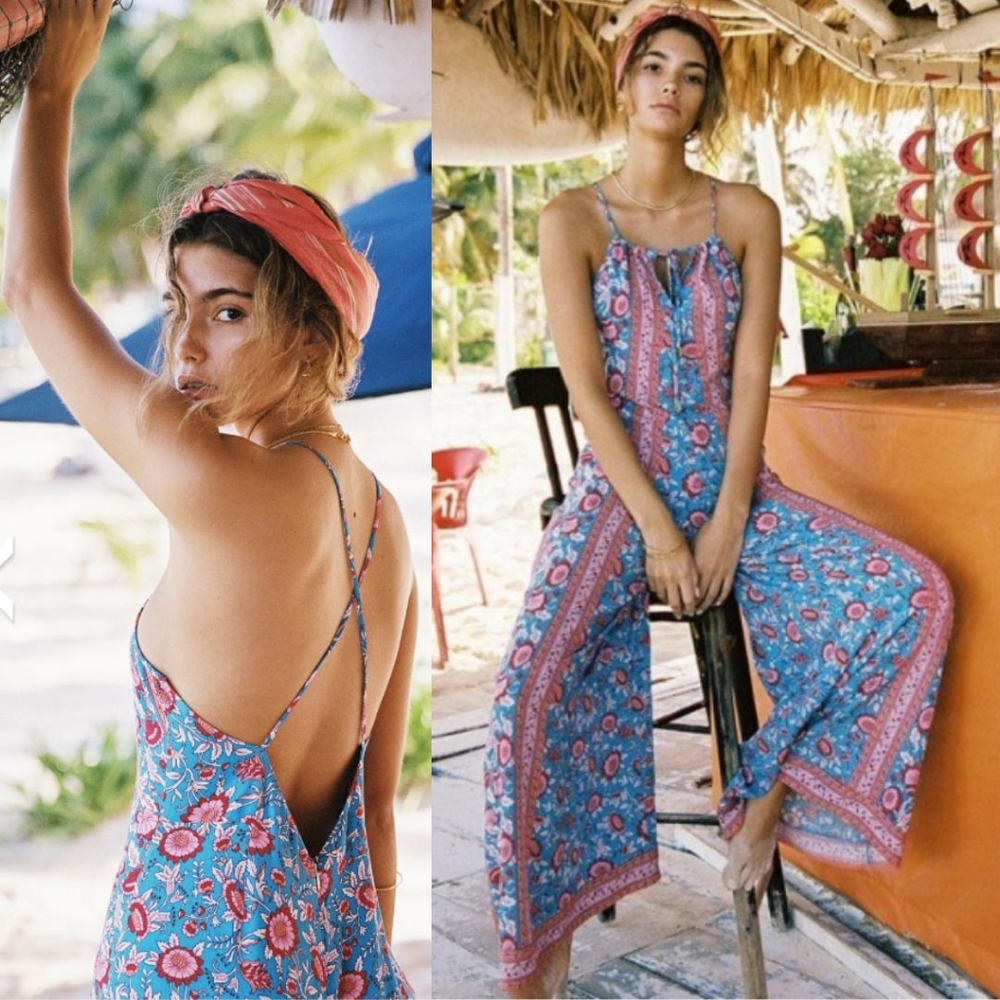 New Arnhem Primrose Topaz Jumpsuit Blue S 8 romper